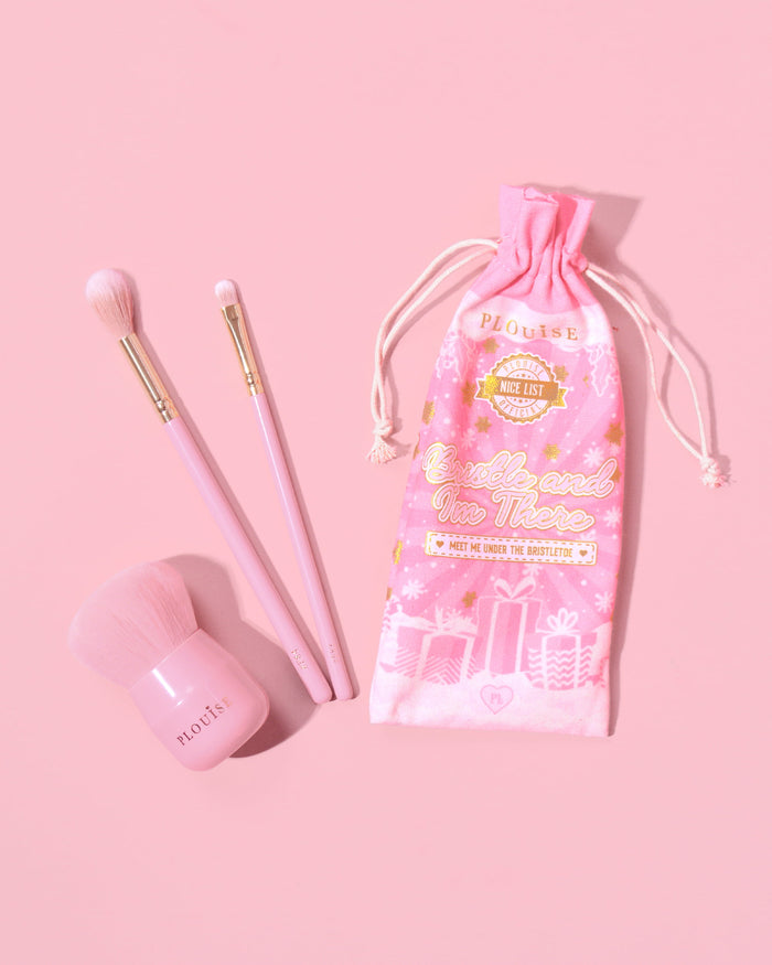 Christmas 3-Piece Face & Body Trio Brush Set